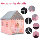 Tenda de princesa com luzes para crianças, relaxante, presente de Natal, leitura