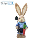 2PCS New Cute Straw Rabbits Bunny Decorations Easter Party Home Garden Wedding Ornament Photo Props Crafts 35cm Cute Home Decor