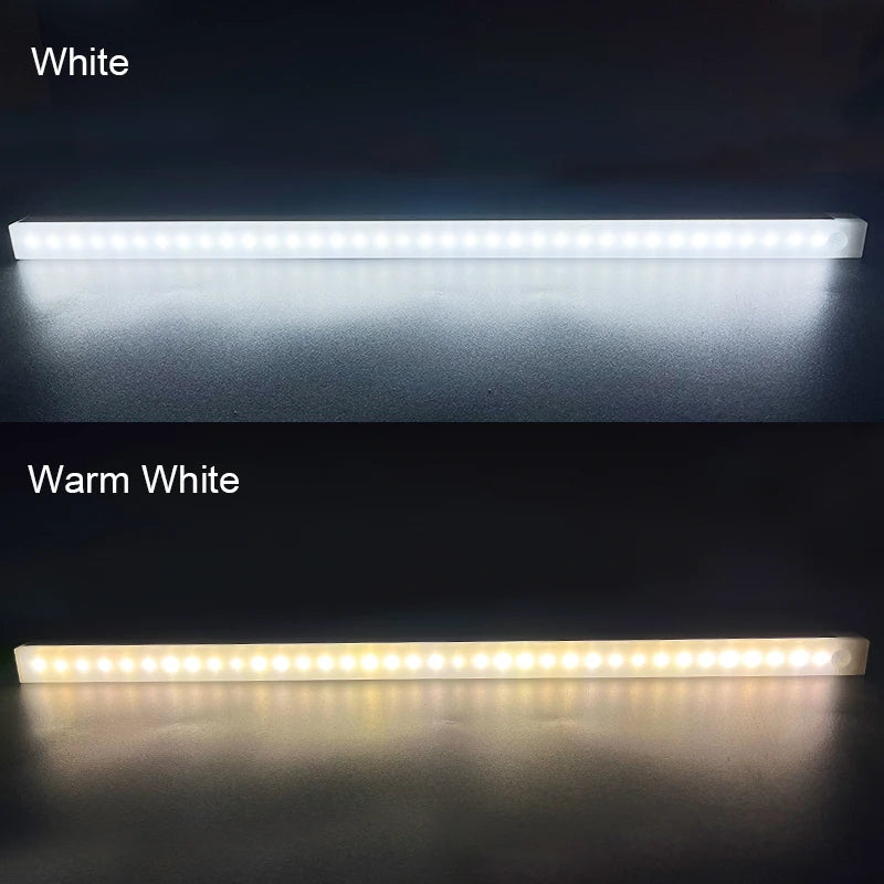 Luz noturna LED sem fio com sensor de movimento, lâmpada do armário, cozinha, quarto, detector, armário