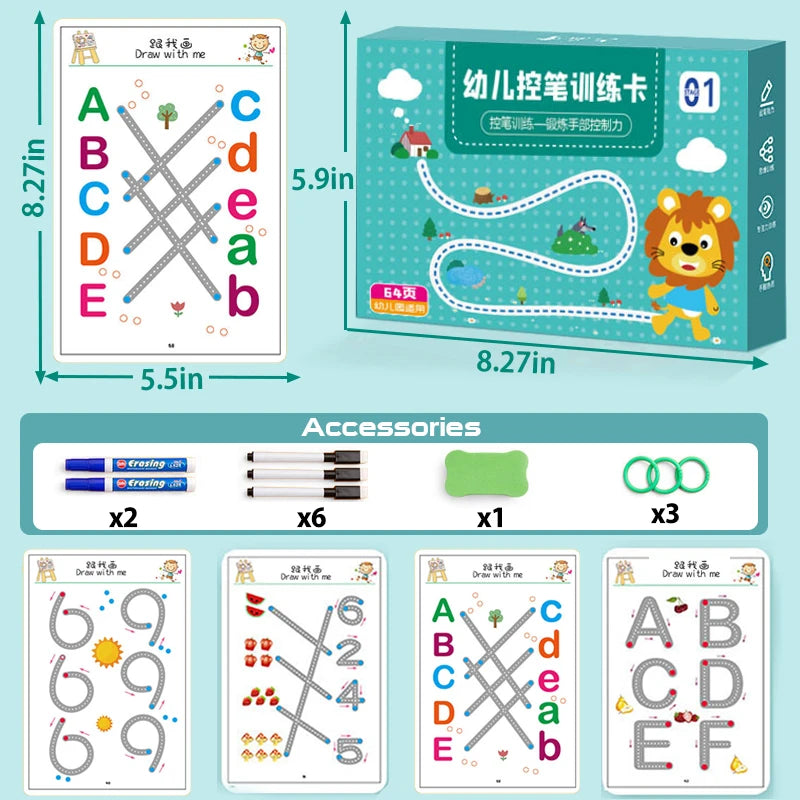Brinquedo projetado montessori para crianças, caneta de controle de treinamento, cor forma, conjunto de jogos de matemática, atividades de aprendizagem para crianças, brinquedo educativo