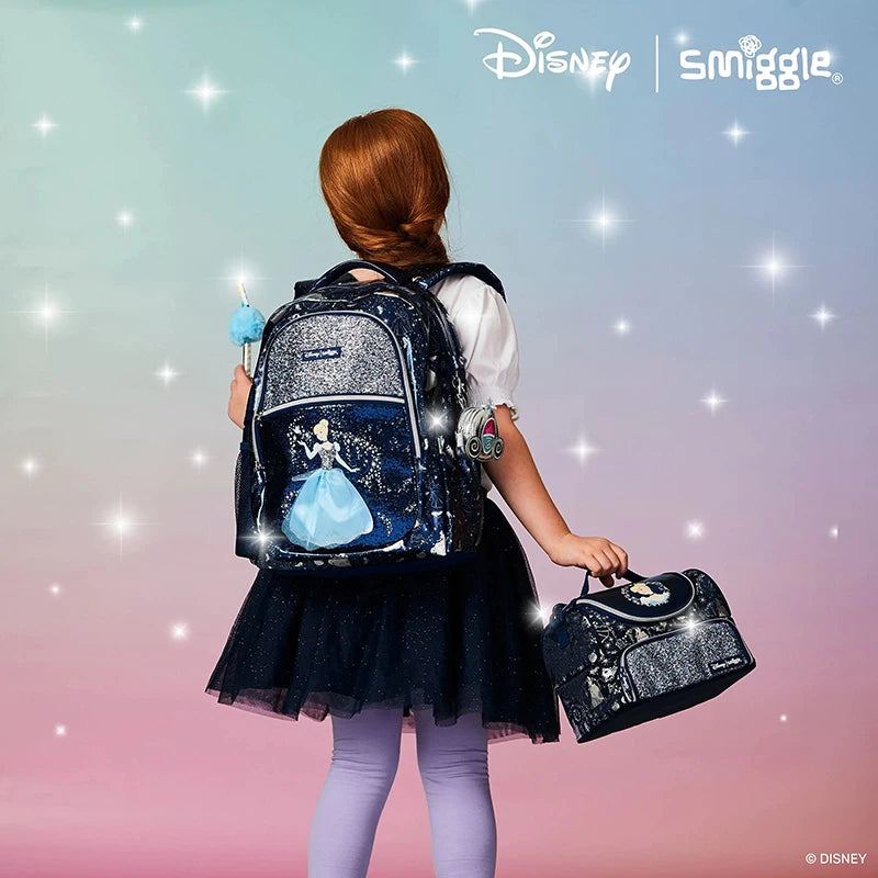 Mochila Escolar Infantil Disney A Pequena Sereia com Rodinhas