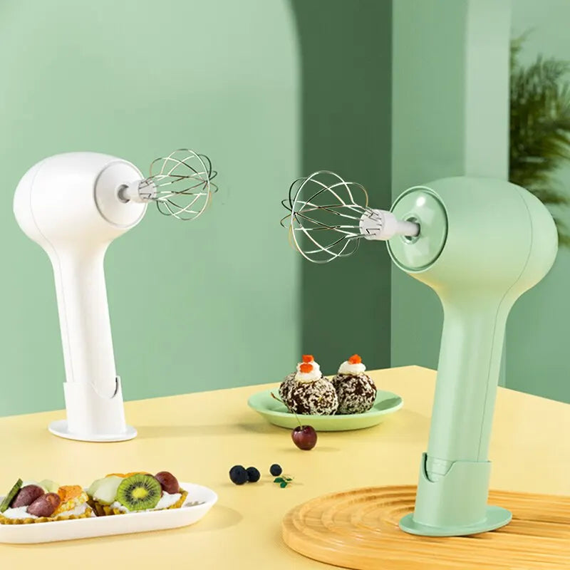 Misturador de alimentos elétrico portátil sem fio, batedor automático, ferramenta cozinha