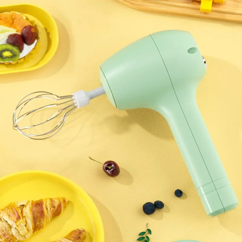 Misturador de alimentos elétrico portátil sem fio, batedor automático, ferramenta cozinha