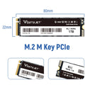 Disco rígido interno para laptop e desktop, unidade de estado sólido, HD SSD, M.2, PCIe, NVME, 128GB