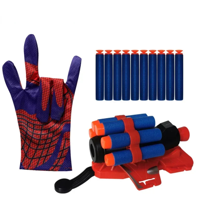 Lançador de Pulso Super-Herói Homem-Aranha para Cosplay Infantil – Brinquedo Divertido e Criativo para Presente