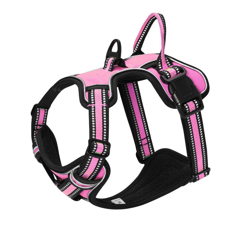 Coleira para cães de segurança, ajustável, coleira de treinamento para cães, esporte ao ar livre, sem puxar, colete, itens para animais de estimação
