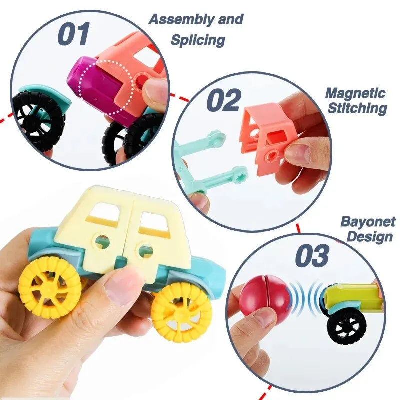 Brinquedo de blocos de construção magnéticos STEM, Conjunto de Construção Magnética, Ímã Ball Sticks, Rod Games, Montessori Brinquedos Educativos para Crianças