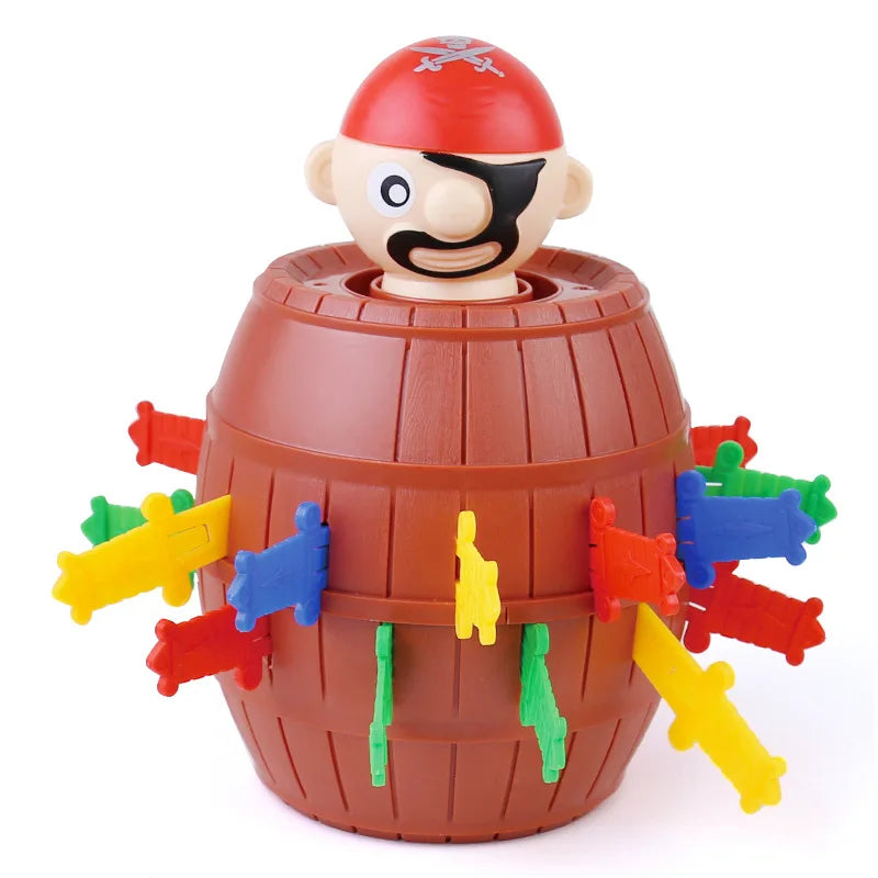Brinquedo Divertido Barril do Pirata – Jogo da Sorte com Pirata Pulando, Espadas e Brincadeira Surpresa para Toda a Família, Presente para Crianças