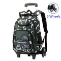 Mochila Escolar Infantil com Rodinhas para Meninos – Mochila Trolley com Rodas