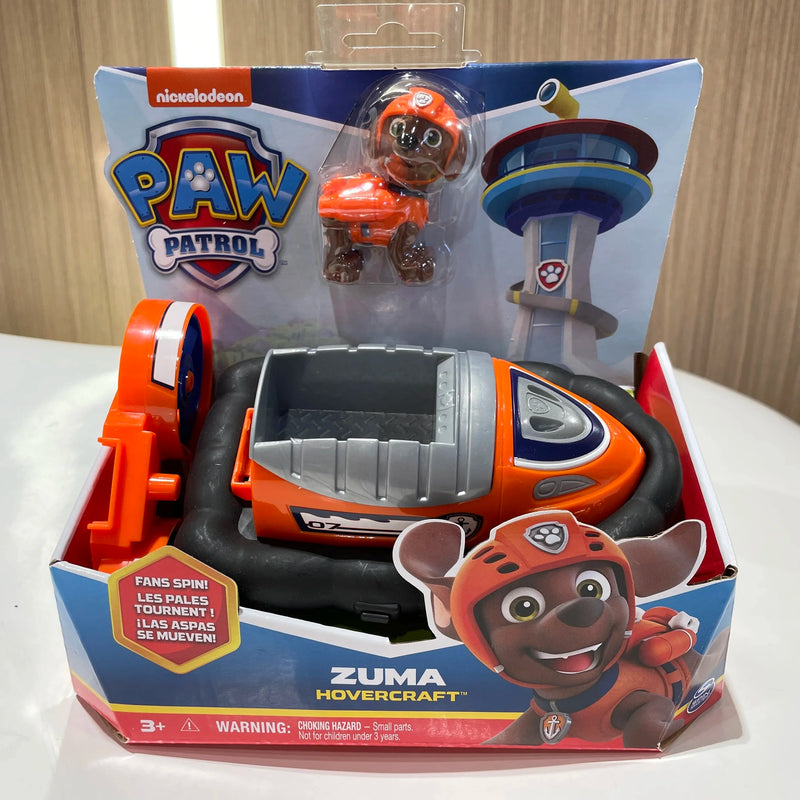 Figura de ação original da Patrulha Canina, Carro Veículo, Ryder Tracker, Perseguição Everest, Rex, Skye, Rocky, Marshall, Zuma, Brinquedo para presente de aniversário, 10 tipos