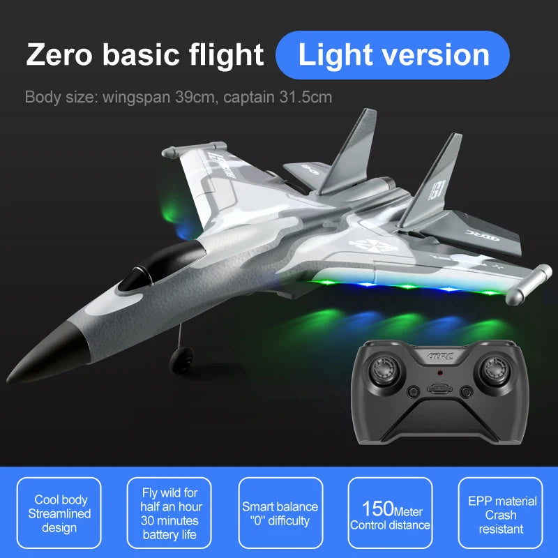Avião Planador Iniciante e Profissional, 3 Aeronaves com Controle Remoto, Elétrico,  Uso Externo Ao Ar Livre, Drone Planador