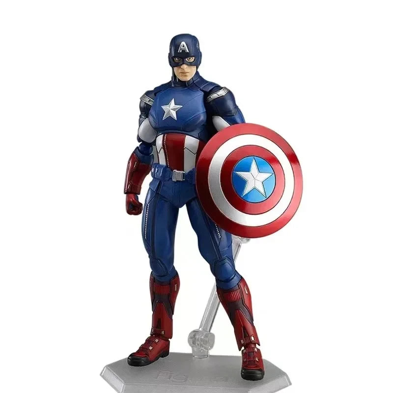 Capitão América conjunto móvel  brinquedos coleção e modelo de desenho animado