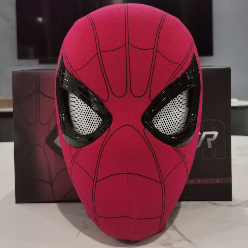 Máscara do Homem Aranha recarregável com olhos remotos, máscara móvel, decoração cosplay, brinquedos presentes, nenhum caminho para casa, luxo, novo
