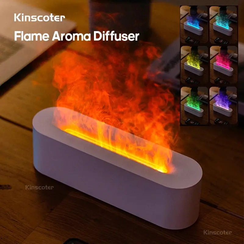 Difusor de aroma RGB, umidificador, USB, purificador de ar para o quarto com 7 cores