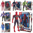 Brinquedos Action Figure para Crianças, Anime Marvel Figures, Homem-Aranha, Hulk, Iron Man, Cartoon Kids Toy, Presente de Natal, Glow Doll Hobbies, 17 cm