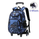 Mochila Escolar Infantil com Rodinhas para Meninos – Mochila Trolley com Rodas