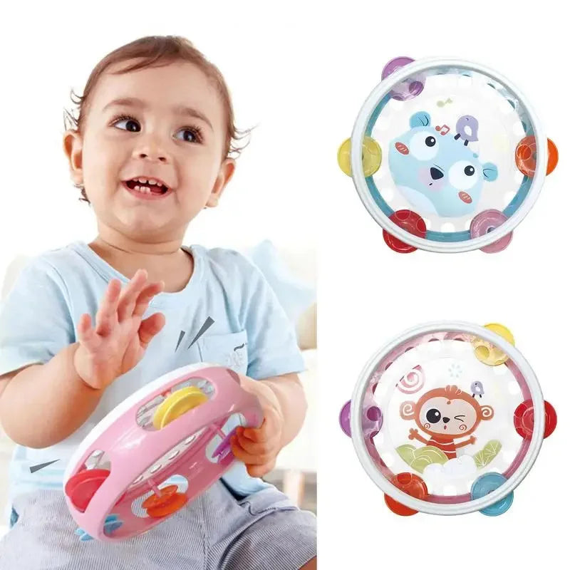 Pandeiro Tambor Musical para Bebês, Brinquedos, Instrumentos Educativos De Aprendizagem, Presentes De Aniversário para Meninos e Meninas