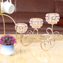 Suporte De Vela De Cristal, 3 Braços, Suporte De Vela De Aniversário, Festa De Casamento, Decoração