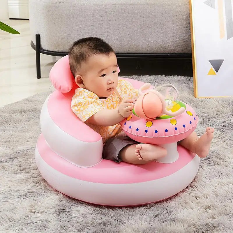 Assento de bebê multifuncional, sofá inflável, cadeira de jantar do bebê, cadeira de alimentação do bebê, para crianças aprendendo
