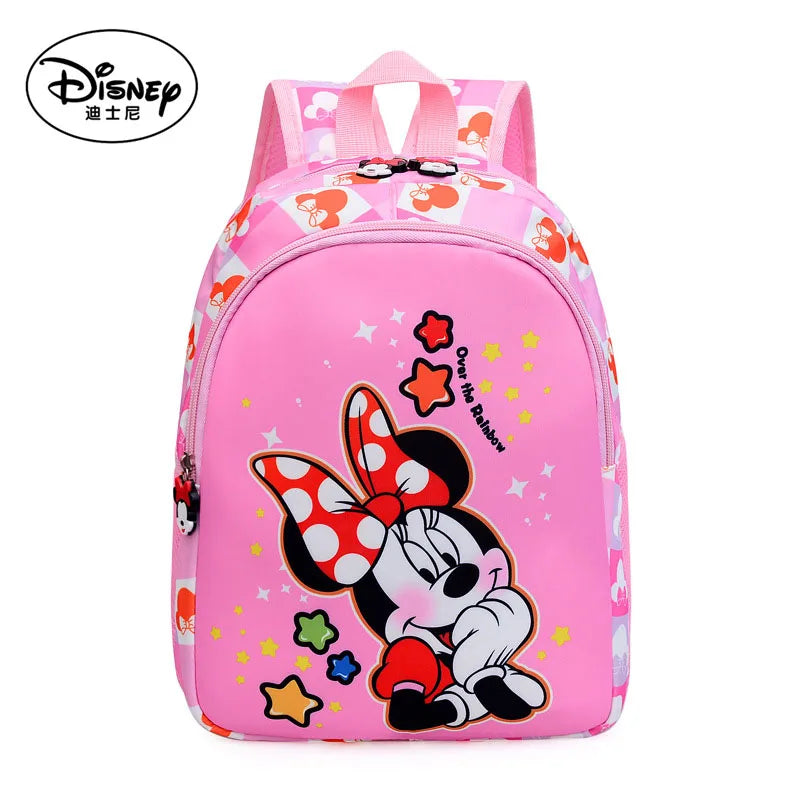 Mochila infantil Disney - Mickey e Minnie, bolsa multifuncional de desenhos animados, mochila infantil, novo