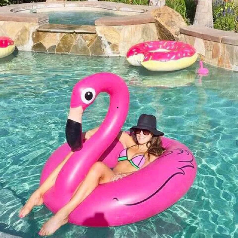 Boia Inflável Flamingo Rooxin – Diversão na Piscina ou Praia