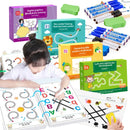 Brinquedo projetado montessori para crianças, caneta de controle de treinamento, cor forma, conjunto de jogos de matemática, atividades de aprendizagem para crianças, brinquedo educativo