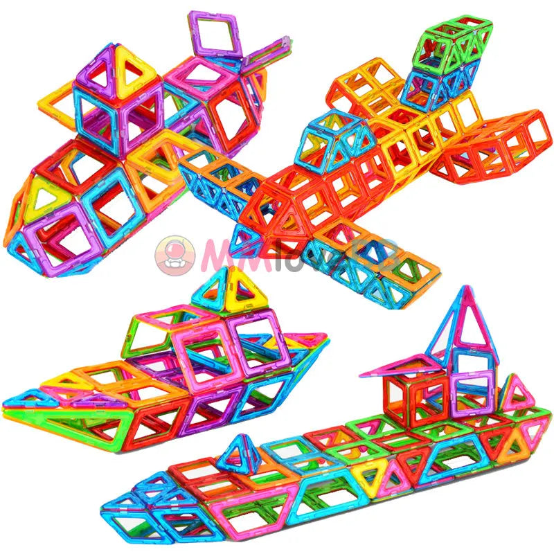 Blocos de construção magnéticos para crianças, Designer Constructor Set, tamanho grande, brinquedos magnéticos para crianças, mais