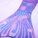 Conjunto de 3 Peças de Fantasia de Sereia para Meninas - Maiô Infantil para Festa na Piscina e Cosplay (4 a 13 anos)