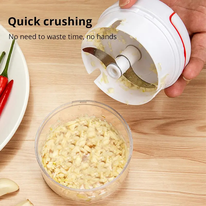 Multiprocessador de comida portátil, Cozinha Multifuncional, comida, Picar alho