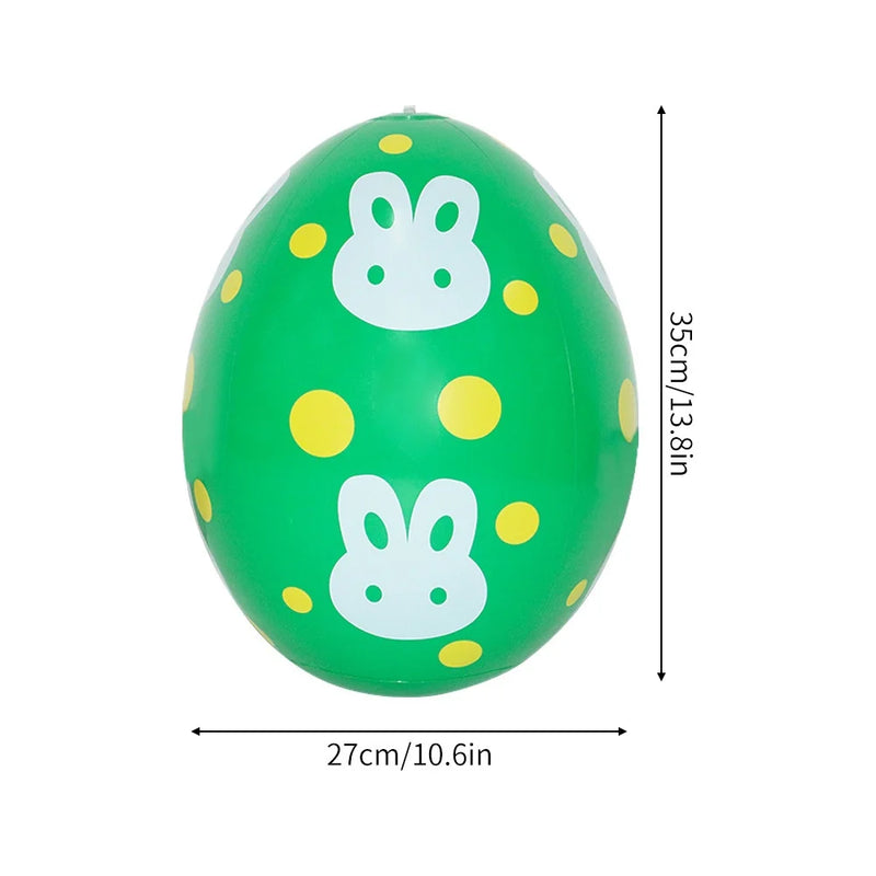 Ovo Gigante Inflável de Páscoa – Decoração de PVC, 35x27cm, Para Jardim, Quintal e Festas