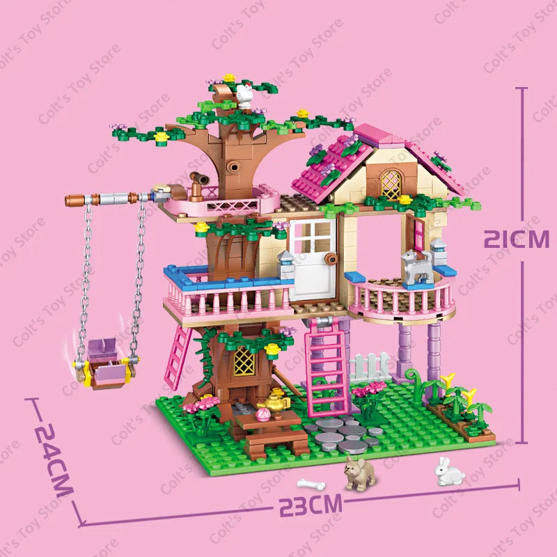 Blocos de Montar Divertidos para Meninas - Construa sua Vila e Castelo com Figuras Clássicas | O Presente Perfeito para Aniversário em 2024!