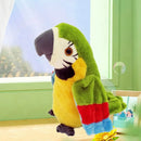 Arara Falante: Brinquedo interativo musical e colorido que bate asas e ensina crianças a falar, Repete o que você fala