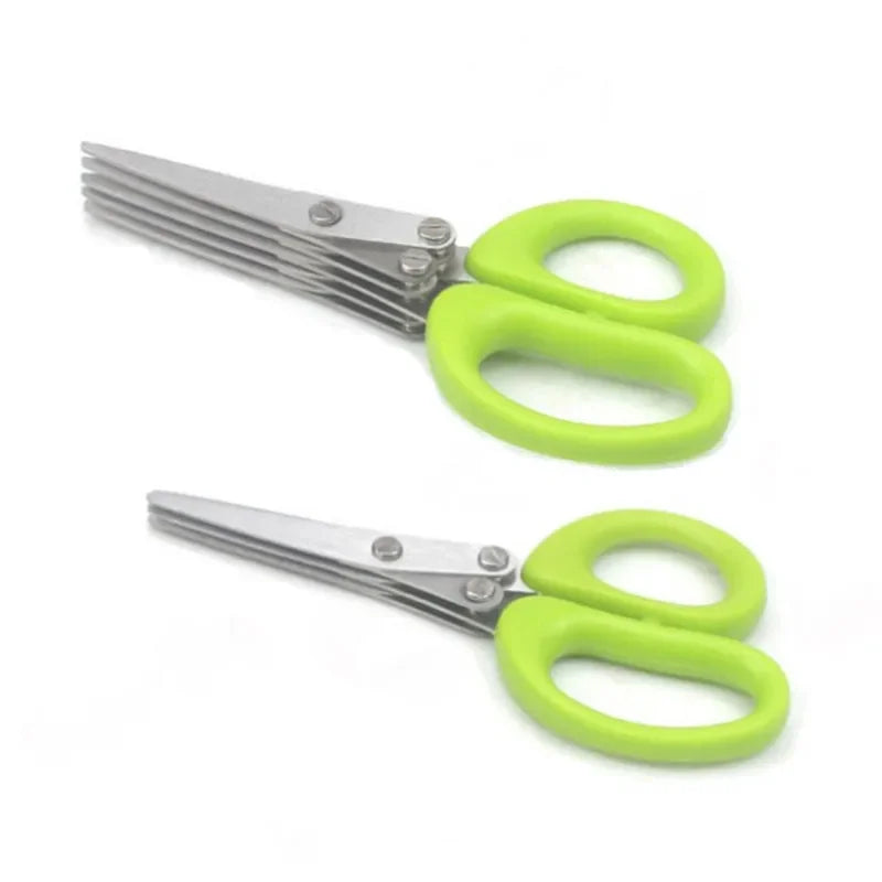 Tesoura para cortar Hortaliça, 3 / 5 camadas, Aço Inoxidável, Utilidade de cozinha, acessórios de cozinha