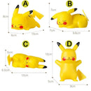 Pokémon Pikachu LED para crianças, anime bonito, luz suave, quarto, luz de cabeceira, decoração do quarto, Natal, presente