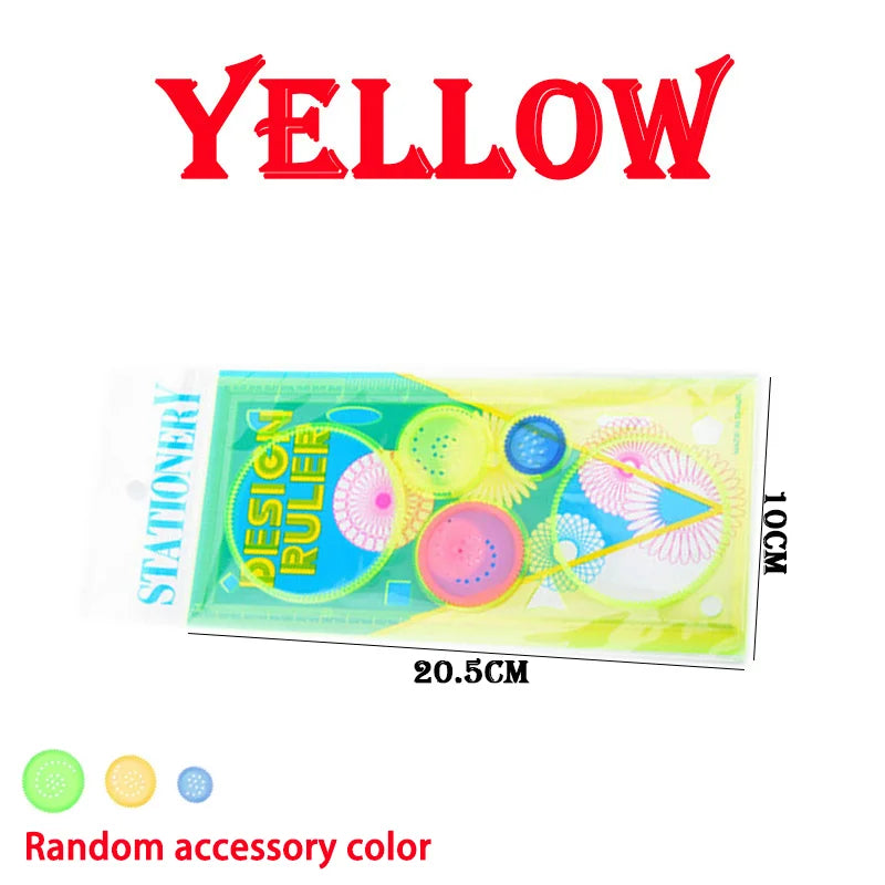 Conjunto de Estênceis de Desenho Geométrico Spirograph – Criatividade e Educação para Crianças