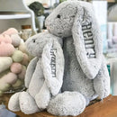 Embroidered Plush Bunny toys Personalized Child'S Name  Custom name Plush Toy Child'S First Easter boys girl kids Birthdays Gift