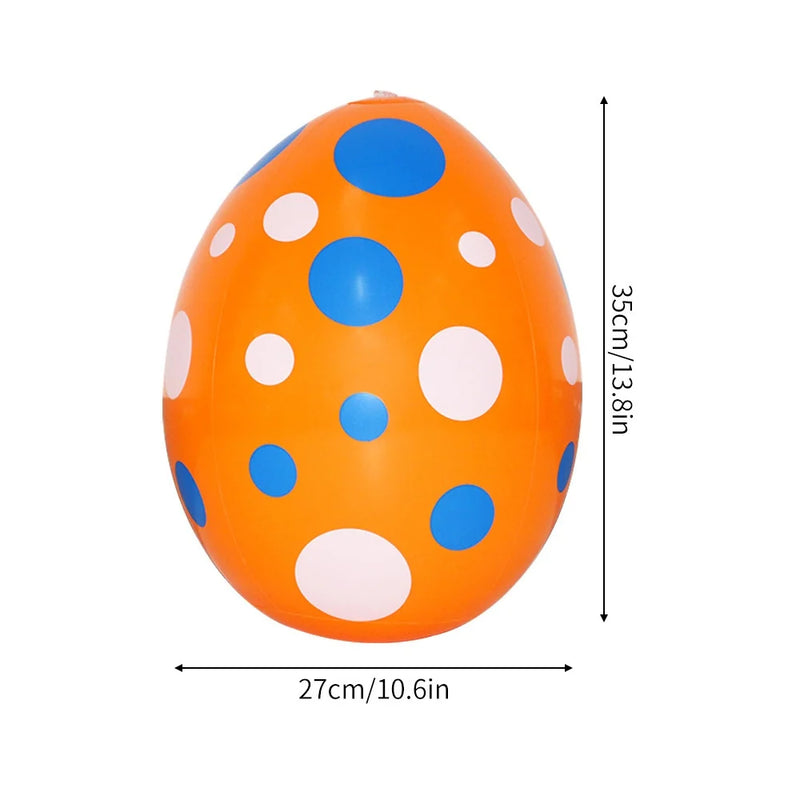 Ovo Gigante Inflável de Páscoa – Decoração de PVC, 35x27cm, Para Jardim, Quintal e Festas