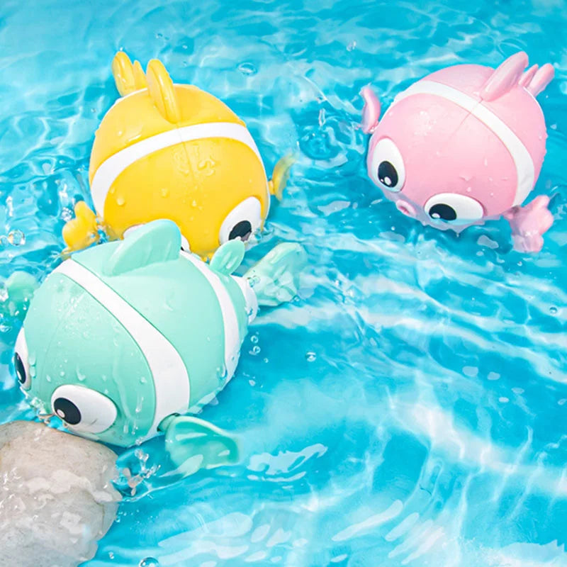 Brinquedos bonitos de banho de peixe para crianças e bebês, Natação, Animais, Brincadeira na Água