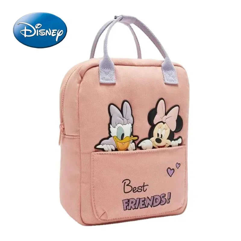 Mochila da Minnie para crianças, elegante e bonito, estudante da escola primária, Disney