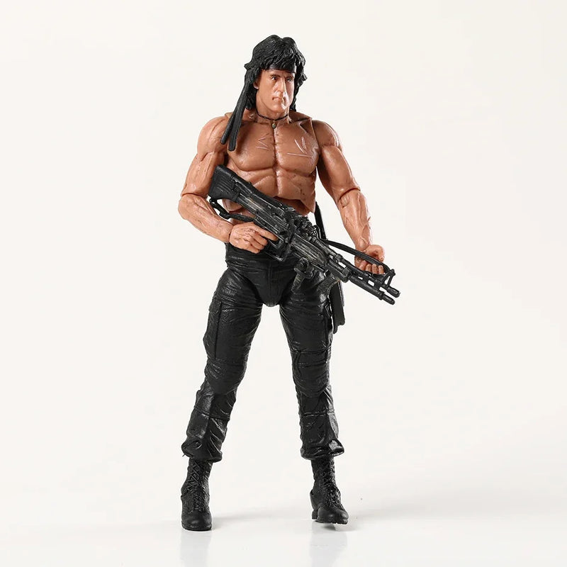 NECA First Blood John J Rambo Action Figure Coleção de PVC Modelo Brinquedo Boneca Brinquedos