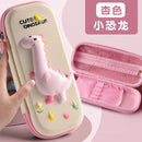 Estojo Escolar 3D EVA de Grande Capacidade – Estojo de Lápis Cartum Fofo para Meninas, Meninos e Crianças