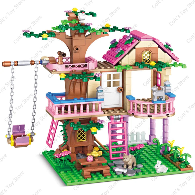 Blocos de Montar Divertidos para Meninas - Construa sua Vila e Castelo com Figuras Clássicas | O Presente Perfeito para Aniversário em 2024!