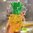 Garrafa de água de morango, abacaxi, melancia, fofo, leite, café, copos, verão, 500ml