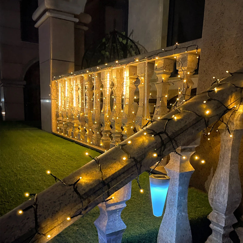 Luzes de Fada LED à Prova d'Água 50M/100M 24V - Decoração de Natal para Jardim, Festa e Ambiente Externo