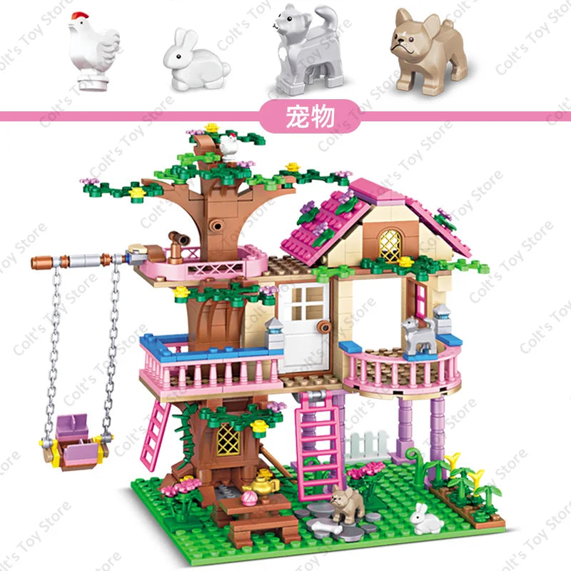 Blocos de Montar Divertidos para Meninas - Construa sua Vila e Castelo com Figuras Clássicas | O Presente Perfeito para Aniversário em 2024!