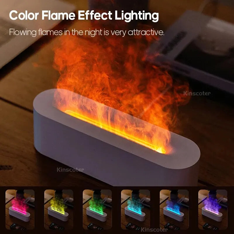 Difusor de aroma RGB, umidificador, USB, purificador de ar para o quarto com 7 cores