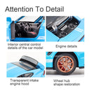 Modelo de brinquedo de carro de liga Turbo S para crianças, corpo de metal, Diecasts, Super Sport, função de licitação, veículos de brinquedos, presentes, 1:32, 911