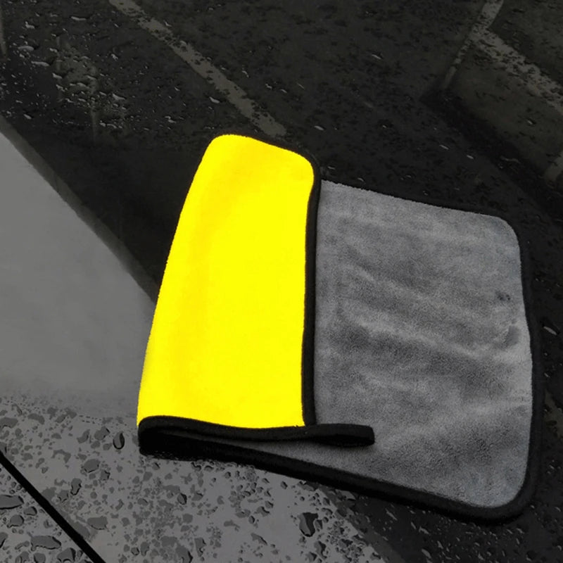 Toalha de microfibra extra macia para lavagem de carro, pano de secagem para limpeza de carro, cuidados com o carro, não arranha, 3 peças, 5 peças, 10 peças