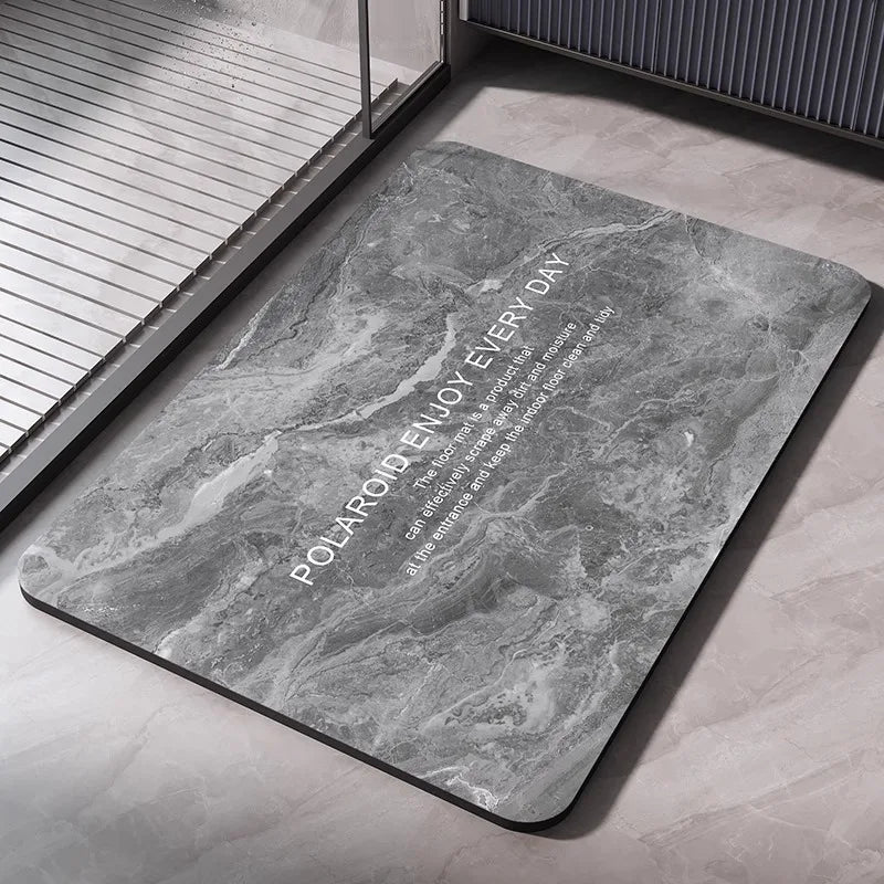 Tapete de Banheiro Super Absorvente - Antiderrapante, Secagem Rápida, Lavável, Ideal para Chuveiro, Banheira, Piso e Porta de Banheiro