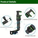 Apoio de telefone celular em espelho retrovisor, 360 ° giratório, para todos os carros